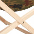 Sezlong pliabil din lemn de fag, autoasamblare, 120kg, camuflaj [16]