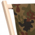 Sezlong pliabil din lemn de fag, autoasamblare, 120kg, camuflaj [11]