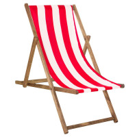 (DL) Sezlong pliabil din lemn de fag impregnat Sersimo DC2ALB+ROSU, 120kg, alb rosu (DL) Sezlong pliabil din lemn de fag impregnat Sersimo DC2ALB+ROSU, 120kg, alb rosu