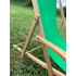(DL) Sezlong cu suport pahar pliabil din lemn de fag impregnat SERSIMO, 120kg, verde [4]