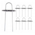Set 6 cuie cu suport pentru fixare folie de agrotextil sau geotextil, 15 cm [2]