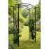 Pergola gradina metalica, suport plante cataratoare, 105x46x215 cm, negru [5]