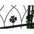Pergola gradina metalica cu poarta, suport plante cataratoare, 106x50x217 cm, negru [12]