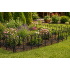 Set 4 panouri de gard decorativ gradina, PVC, set 4 x 60x33 cm, alb [4]