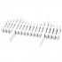 Set 4 panouri de gard decorativ gradina, flexibil, PVC, set 4 x 60x33 cm, alb [2]
