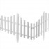 Set 4 panouri de gard decorativ gradina, flexibil, PVC, set 4 x 60x33 cm, alb [3]