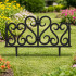 Set 4 panouri de gard decorativ gradina, flexibil, PVC, set 4 x 60x33 cm, negru [7]