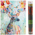 Set de broderie cu diamante 5D, 30x40cm, model Cerb [18]