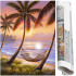 Set de broderie cu diamante 5D, 30x40cm, model Hamac pe plaja [18]
