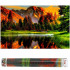 Set de broderie cu diamante 5D, 30x40cm, model Lac de munte [18]