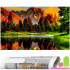 Set de broderie cu diamante 5D, 30x40cm, model Lac de munte [20]