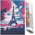 Set de broderie cu diamante 5D, 30x40cm, model Paris in roz [17]