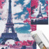 Set de broderie cu diamante 5D, 30x40cm, model Paris in roz [20]