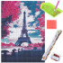 Set de broderie cu diamante 5D, 30x40cm, model Paris in roz [21]
