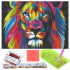 Set de broderie cu diamante 5D, 30x40cm, model Leu [16]