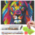 Set de broderie cu diamante 5D, 30x40cm, model Leu [18]