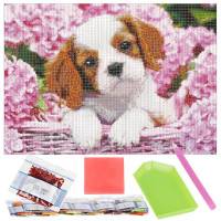 Set de broderie cu diamante 5D, 30x40cm, model Catel Set de broderie cu diamante 5D, 30x40cm, model Catel