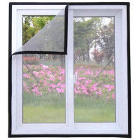 Plasa anti-insecte, pentru geam, fixare scai, dimensiune ajustabila, 130x150cm, negru Plasa anti-insecte, pentru geam, fixare scai, dimensiune ajustabila, 130x150cm, negru