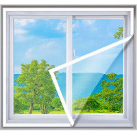 Plasa anti-insecte, pentru geam, fixare scai, dimensiune ajustabila, 130x150cm, alb