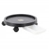 Suport ghiveci rotund cu roti si tava colectare apa, plastic rezistent, 28 cm, negru [3]