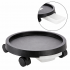 Suport ghiveci cu roti si tava colectare apa, suport mobil pentru plante, din plastic, 40 cm, negru [5]