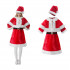 Costum dama Craciun cu rochie, pelerina, curea si caciula, marime universala, rosu [6]