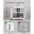 VASAGLE Dulap baie baza lavoar, cu 2 usi, 2 rafturi, alb 60x60x30 cm, alb [6]