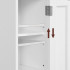 VASAGLE Dulap de baie, pentru spatii inguste, cu rafturi si usa, 18x20x80 cm, alb [4]
