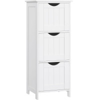 VASAGLE Dulap de depozitare pentru baie, 3 sertare, 30x32x81 cm, alb VASAGLE Dulap de depozitare pentru baie, 3 sertare, 30x32x81 cm, alb