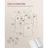 VASAGLE Dulap pentru baie suport lavoar, cu 3 sertare si raft reglabil, MDF, 70x30x64 cm, alb [5]
