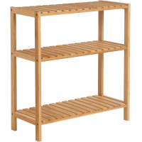 SONGMICS Raft de depozitare din bambus, cu 3 niveluri, 60x26x66 cm, maro SONGMICS Raft de depozitare din bambus, cu 3 niveluri, 60x26x66 cm, maro