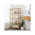 SONGMICS Raft de depozitare din bambus, 5 polite, pentru bucatarie sau baie, 130x60x26cm, maro natural [7]