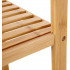 SONGMICS Raft de depozitare din bambus, 5 polite, pentru bucatarie sau baie, 146x33x33cm, maro natural [7]