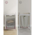 VASAGLE Cos de rufe, sac de rufe detasabil, raft, cadru metalic, 65L, 50x33x72 cm, alb [7]