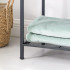 SONGMICS Raft metalic cu 3 niveluri, polite ajustabile, pentru baie sau bucatarie, stil industrial, 38x30x72 cm, negru [7]