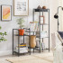 SONGMICS Raft metalic cu 3 niveluri, polite ajustabile, pentru baie sau bucatarie, stil industrial, 38x30x72 cm, negru [9]