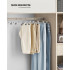 SONGMICS Set de 20 de umerase pantaloni din metal, cu cleme reglabile, carlige rotative 360°, 31 cm, argintiu [5]