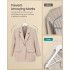SONGMICS Set de 30 de umerase din lemn, carlige rotative 360°, cu bara pentru pantaloni, 43 cm, alb [4]