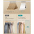 SONGMICS Set de 30 de umerase din lemn, carlige rotative 360°, cu bara pentru pantaloni, 43 cm, alb [5]