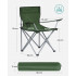 SONGMICS Set 2 scaune pliabile camping cu suport bauturi, husa transport, 52x84x81 cm, 120 kg, verde [2]