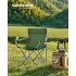 SONGMICS Set 2 scaune pliabile camping cu suport bauturi, husa transport, 52x84x81 cm, 120 kg, verde [4]