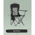 SONGMICS Set 2 scaune pliabile camping cu spatar inalt si suport bauturi, husa transport, 150 kg, 52x87x97 cm, negru [2]