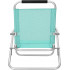 SONGMICS Scaun de plaja portabil cu spatar rabatabil in 4 pozitii, cu cotiere, maxim 150kg, verde [6]