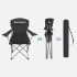 SONGMICS Set 2 scaune pliabile de camping sau pescuit, suport pahar, maxim 150kg, negru [14]