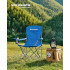 SONGMICS Set 2 scaune pliabile de camping sau pescuit, suport pahar, maxim 150kg, albastru [2]