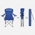 SONGMICS Set 2 scaune pliabile de camping sau pescuit, suport pahar, maxim 150kg, albastru [14]