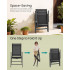 SONGMICS Set 2 scaune gradina pliabile cu spatar reglabil 8 pozitii, 150 kg, 56x70x106 cm, negru [5]