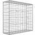 SONGMICS Cos de gabioane pentru pietre, otel galvanizat, 100x90x30cm, argintiu [3]