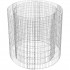 SONGMICS Cos de gabioane rotund pentru pietre, otel galvanizat, 90x90x80cm, argintiu [2]