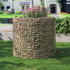 SONGMICS Cos de gabioane rotund pentru pietre, otel galvanizat, 90x90x80cm, argintiu [5]
